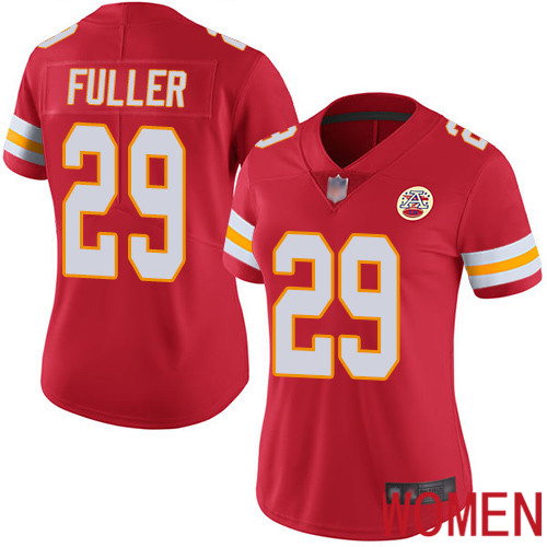 Women Kansas City Chiefs #29 Fuller Kendall Red Team Color Vapor Untouchable Limited Player Football Nike NFL Jersey->youth nfl jersey->Youth Jersey